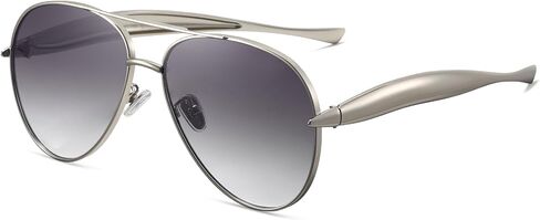 Oversized Gold Aviator Sunglasses for Women Men Retro 70s Metal Big Aviators Sun Glasses Womens Trendy CS002 in Saudi Arabia