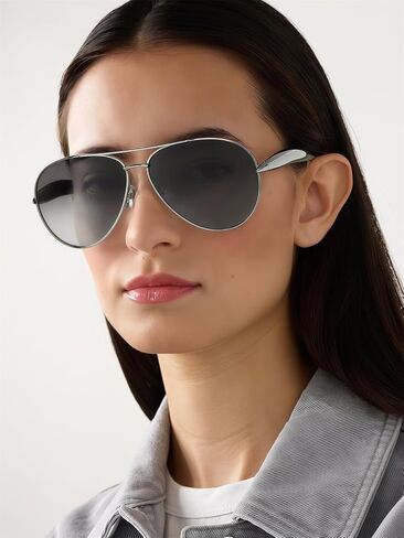 Oversized Gold Aviator Sunglasses for Women Men Retro 70s Metal Big Aviators Sun Glasses Womens Trendy CS002 in Saudi Arabia