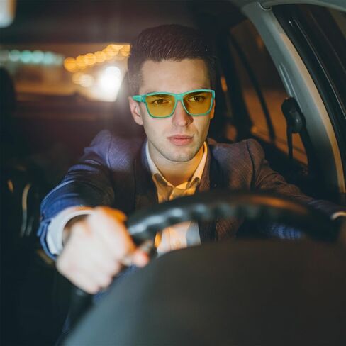 FEISEDY Night Vision Driving Glasses Anti-Glare Fit Over Glasses for Men Women - Polarized Nighttime B0250 in Saudi Arabia