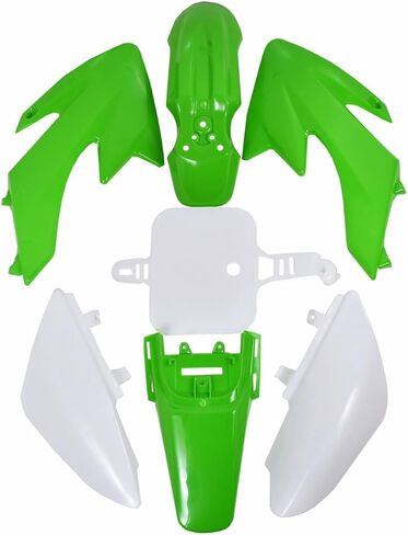 CRF50 Plastics Kit Pit Bike Parts Faertings + مقعد + خزان وقود الغاز + مسامير الأجهزة لـ CRF 50 XR 50 XR50 SSR 110 SSR 125 Taotao DB14 Coolster 125CC Dirt Pit Bikes (Red) in Kuwait