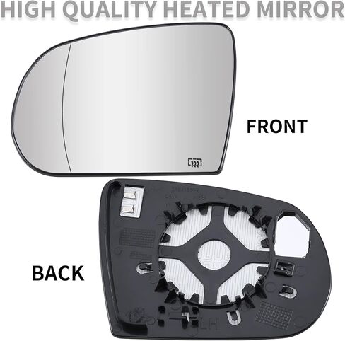 استبدال مرآة جانب السائق لعام 2014-2019 Jeep Cherokee ، 2017-2021 Jeep Compass Mirrors Glass-Glass محدب ، مرآة عرض خلفية جانبية مع الطاقة مدفوعة in Saudi Arabia