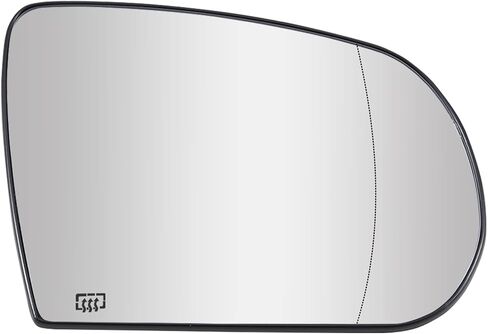 Driver Side Mirror Replacement for 2014-2019 Jeep Cherokee, 2017-2021 Jeep Compass Mirrors Glass - Convex Mirror Glass, Left Side Rear View Mirror with Power Heated in Kuwait