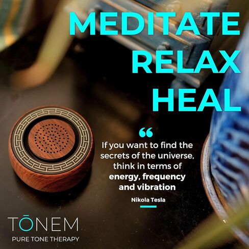 Pure Tone Therapy Sound Healing & Meditation Tool, Solfeggio Frequencies and 432Hz Miracle Tone, Continuous Play and 3-Minute Timer in Saudi Arabia