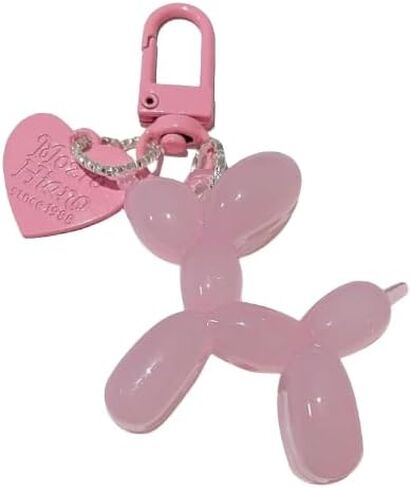 Jelly balloon Dog Keychain for Women Cute Keychain Charm Accessory Car Keychain in Kuwait