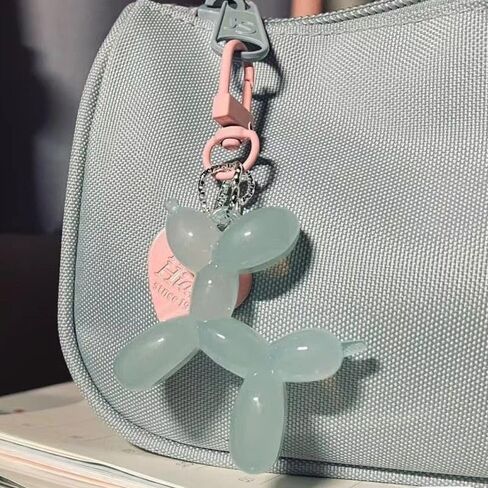 Jelly balloon Dog Keychain for Women Cute Keychain Charm Accessory Car Keychain in Kuwait