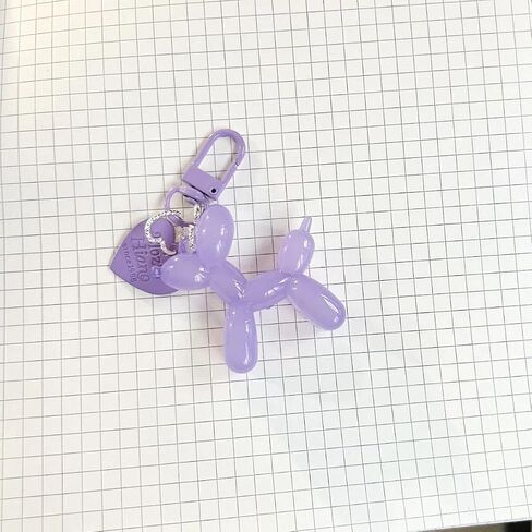 Jelly balloon Dog Keychain for Women Cute Keychain Charm Accessory Car Keychain in Kuwait