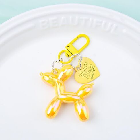 Jelly balloon Dog Keychain for Women Cute Keychain Charm Accessory Car Keychain in Kuwait