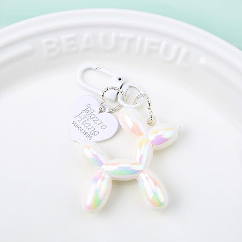 Jelly balloon Dog Keychain for Women Cute Keychain Charm Accessory Car Keychain in Kuwait
