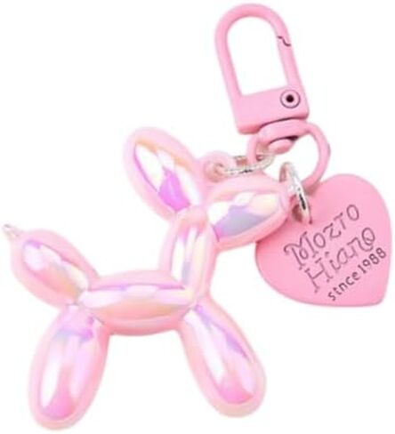 Jelly balloon Dog Keychain for Women Cute Keychain Charm Accessory Car Keychain in Kuwait