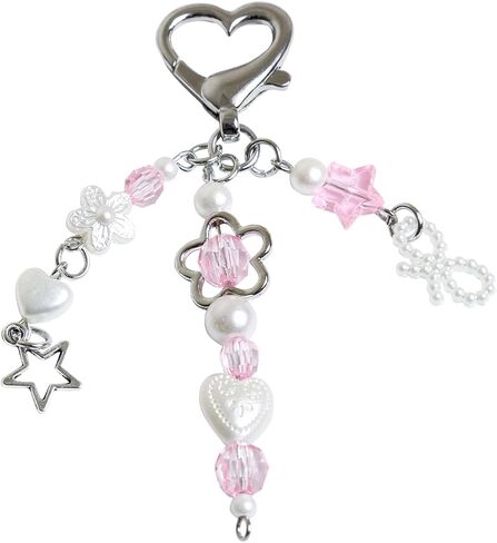 Cute Keychain, Y2K Kawaii KeyChains Accessories Decor for Girls Women Bag Purse Charms Gift in Saudi Arabia