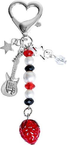 Cute Keychain, Y2K Kawaii KeyChains Accessories Decor for Girls Women Bag Purse Charms Gift in Saudi Arabia