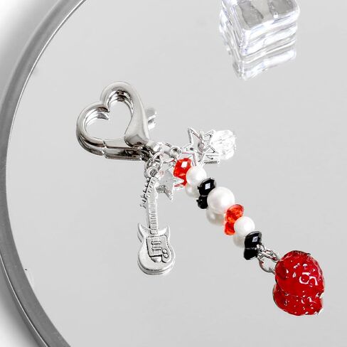 Cute Keychain, Y2K Kawaii KeyChains Accessories Decor for Girls Women Bag Purse Charms Gift in Saudi Arabia
