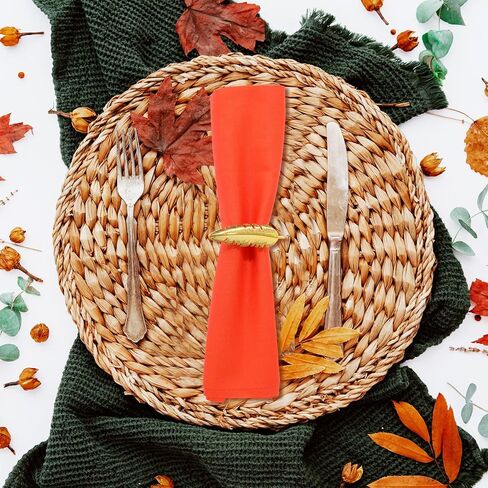 Whaline 12Pcs Fall Cotton Fabric Bundles 18 x 22 Inch Autumn Solid Colors Fat Quarters Orange Green Sewing Fabrics for Fall Thanksgiving DIY Craft Party Decor in Saudi Arabia