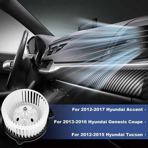 PartsFlow Blower Motor for 2012-2017 Hyundai Accent for 2013-2016 Hyundai Genesis Coupe for 2012 2013 2014 2015 Hyundai Tucson 700286 in Saudi Arabia