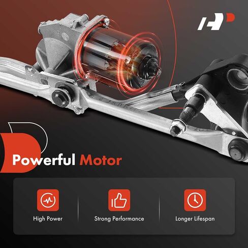 A-Premium Front Windshield Wiper Motor and Linkage Assembly Compatible with BMW Vehicles - E60 528i xDrive/525i/525xi/528i/528xi/530i/530xi/535i/535i GT/535i xDrive/535xi/545i/550i, E63 M5/650i/645Ci in Saudi Arabia