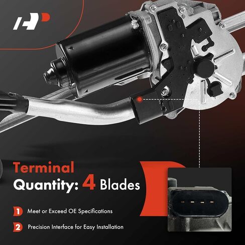 A-Premium Front Windshield Wiper Motor and Linkage Assembly Compatible with BMW Vehicles - E60 528i xDrive/525i/525xi/528i/528xi/530i/530xi/535i/535i GT/535i xDrive/535xi/545i/550i, E63 M5/650i/645Ci in Saudi Arabia