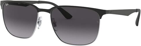 Ray-Ban RB3569 Sunglasses Bundle: RB 3569 90048G Black On Silver and Universal Anti-slip Silicone Leash in Saudi Arabia