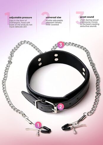 Sexy Body Jewelry Non Piercing for Women, Body Chain with Neck Choker, Women Sensory Toys, Black in Saudi Arabia