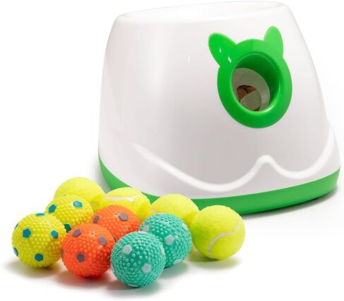 Automatic Dog Ball Launcher, Dog Ball Fetch Machine with Remote Control, Auto Ball Thrower for Small Dogs and Puppies, Dog Self Playing Toys, Indoor and Outdoor Interactive Toys with 10 Balls in Saudi Arabia