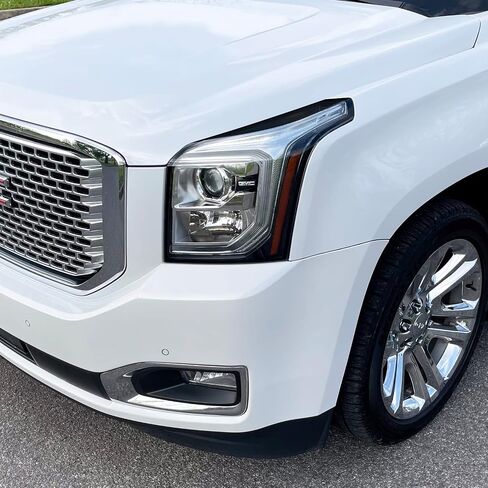 SlickMod PreCut Vinyl Smoke Tint for 2015-2020 GMC Yukon | Yukon XL Headlight (35% Light Smoke, 1. Headlight) in Saudi Arabia