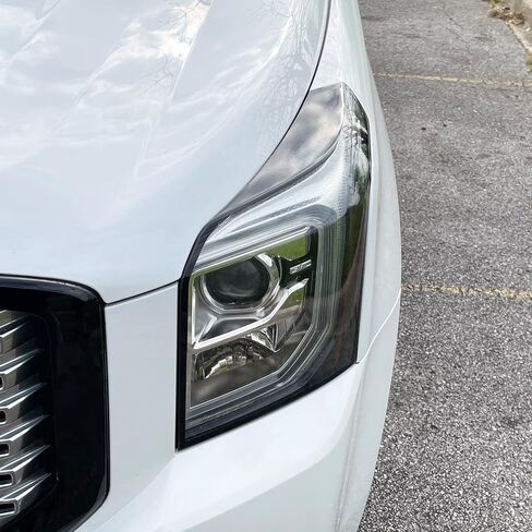 SlickMod PreCut Vinyl Smoke Tint for 2015-2020 GMC Yukon | Yukon XL Headlight (35% Light Smoke, 1. Headlight) in Saudi Arabia
