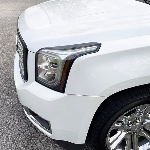 SlickMod PreCut Vinyl Smoke Tint for 2015-2020 GMC Yukon | Yukon XL Headlight (35% Light Smoke, 1. Headlight) in Saudi Arabia