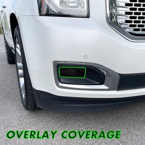 Slickmod Precut Vinyl Smoke Lint لعام 2015-2020 GMC Yukon | المصباح الأمامي Yukon XL (35 ٪ دخان خفيف ، 1. المصباح الأمامي) in Kuwait