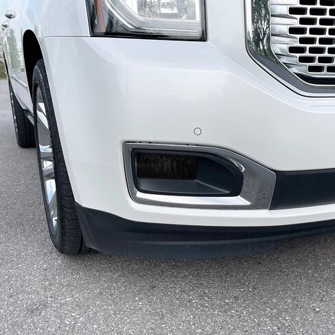 Slickmod Precut Vinyl Smoke Lint لعام 2015-2020 GMC Yukon | المصباح الأمامي Yukon XL (35 ٪ دخان خفيف ، 1. المصباح الأمامي) in Kuwait