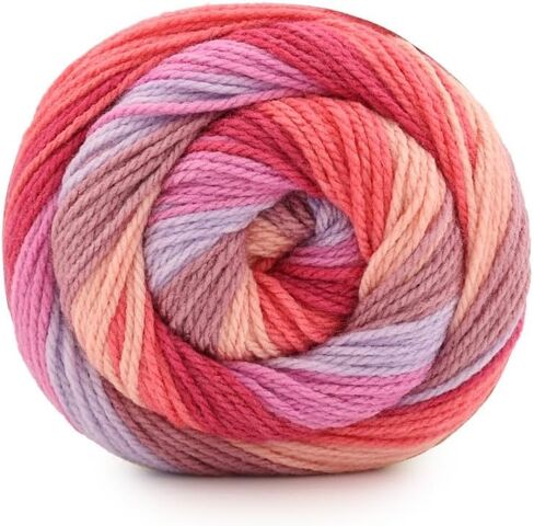 Caron Cinnamon Swirl Cakes Yarn, Springtime in Saudi Arabia