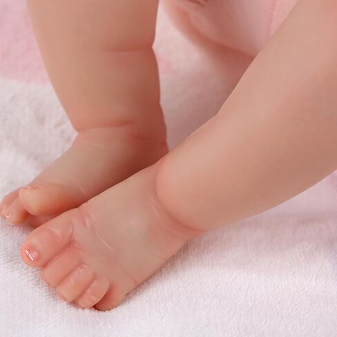 BABESIDE Lifelike Reborn Baby Dolls Girl Sunny 17-Inch Cute Full Body Vinyl Realistic Baby Doll Poseable Smiling Real Life Baby Dolls with Complete Accessories and Gift Box for 3+ Years Old Gifts in Kuwait