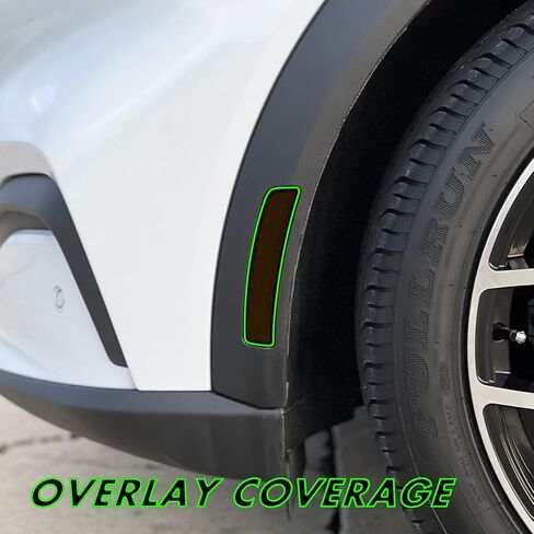 Slickmod Precut Vinyl Smoke Lint لعام 2021-2022 Ford Mustang Mach-E Sidemarkers & Reflectors (2 in Saudi Arabia