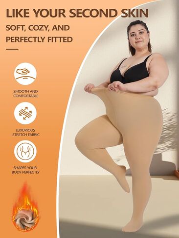 dorallure plus size الصوف الجوارب المبطنة بالنساء ، واللباس الداخلي الحراري الشتوية الشتوية الدافئة in Kuwait