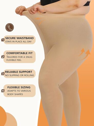 dorallure plus size الصوف الجوارب المبطنة بالنساء ، واللباس الداخلي الحراري الشتوية الشتوية الدافئة in Kuwait