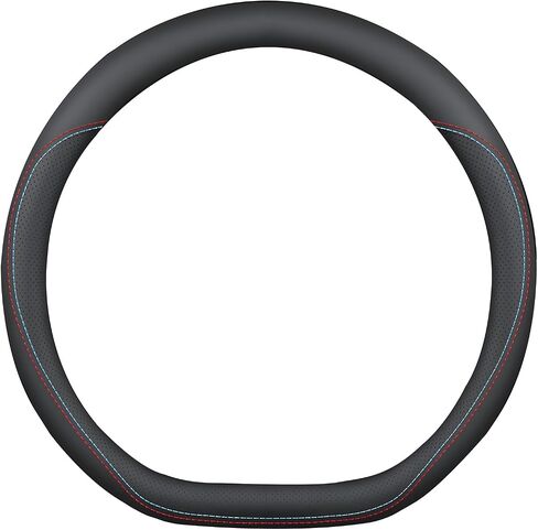 Car Steering Wheel Cover for Ford Ranger 2000–2011 2019–2025, Anti-Slip Breathable Steering Wheel Protector Leather Steering Wheel Cover, Car Interior Accessories,D Type-A in Saudi Arabia