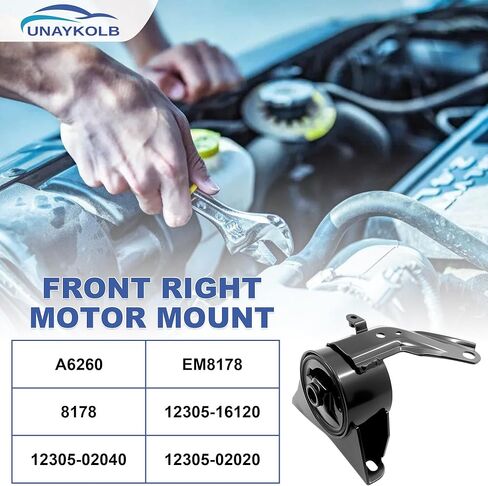 Engine Motor Mounts & Trans Mounts 4PCS Compatible With Toyota Corolla 1993 1994 1995 1996 1997 For 1993-1997 Geo Prizm Replace# A6261 A6260 A6242 A6258 in Kuwait