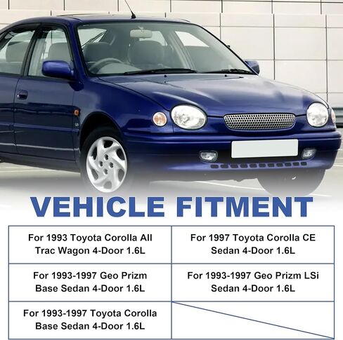 Engine Motor Mounts & Trans Mounts 4PCS Compatible With Toyota Corolla 1993 1994 1995 1996 1997 For 1993-1997 Geo Prizm Replace# A6261 A6260 A6242 A6258 in Kuwait