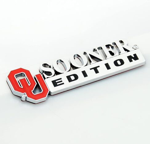 2pc Edition Edition Emblem Okla-Homa 3D Sticker Sticker Sticker مع بديل لاصق 3M لجهاز كمبيوتر باب نافذة السيارة العالمي (أسود غير لامع) in Saudi Arabia