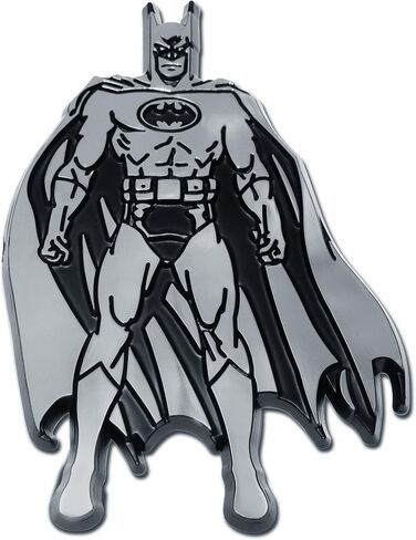 Elektroplate Officially Licensed DC Comics Vintage Batman Chrome Emblem for Cars, Trucks, and All Auto | Universal Fit at 3.25" x 2.35" | Weatherproof in Saudi Arabia