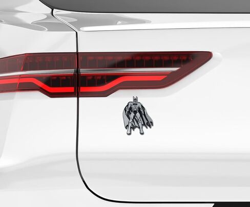 Elektroplate Officially Licensed DC Comics Vintage Batman Chrome Emblem for Cars, Trucks, and All Auto | Universal Fit at 3.25" x 2.35" | Weatherproof in Saudi Arabia