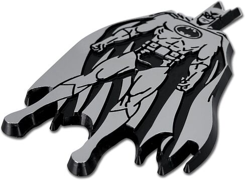 Elektroplate Officially Licensed DC Comics Vintage Batman Chrome Emblem for Cars, Trucks, and All Auto | Universal Fit at 3.25" x 2.35" | Weatherproof in Saudi Arabia