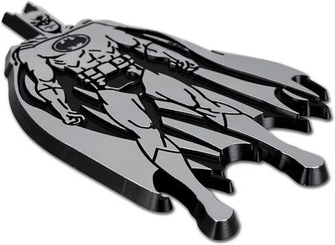 Elektroplate Officially Licensed DC Comics Vintage Batman Chrome Emblem for Cars, Trucks, and All Auto | Universal Fit at 3.25" x 2.35" | Weatherproof in Saudi Arabia