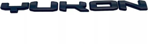 4Pcs Kit Yukon SLT Letters Emblem 3D Door Rear Nameplate Badge Decal Sticker Yukon XL Replacement for 2021-2023 Yukon SLT (Overlay Emblem Matte Black) in Saudi Arabia