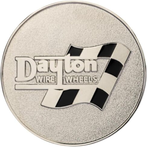 Dayton Gold & White Metal Wheel Chip Remblems (مجموعة من 4) | 24K ثنائيات الذهب مطلي بالولاية الصلبة شريحة رقائق العجلة المعدنية ، 2.25 "| بالنسبة للرقم المنخفض مع قطع أو مريحة قبالة أغطية الدوار in Kuwait