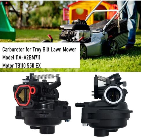 مجموعة المكربن متوافقة مع Troy Bilt Lawn Mower Model 11A-A2BM711 Motor TB110 550 EX استبدال الكربوهيدرات in Saudi Arabia