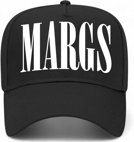 Margs Serif Vintage Trucker Hat | مارغريتا | قبعة البيسبول Snapback Premium للرجال والنساء in Saudi Arabia