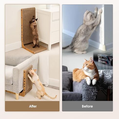 EHEYCIGA Cardboard Cat Scratcher for Indoor Cats, 26.8 Inch, Brown in Saudi Arabia