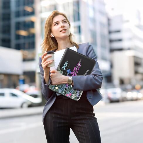 تشمل موثق محفظة Leathario 10 حماة من الأوراق و 3 مفتحات ، ومنظم مجلدات من 3 حلقات ، و A4 padfolio مع سحاب ، وأكمام الكمبيوتر اللوحي النباتية ، واللوحات القصيرة للمؤتمرات التجارية ، in Kuwait
