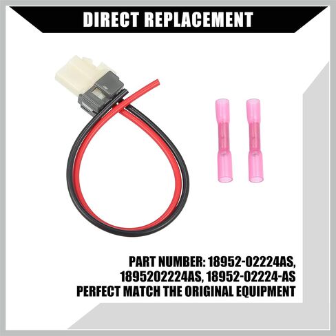 Blower Motor Connector Plug Wire Harness 8" Pigtail Kit with Heat Shrinks Connectors for Kia Forte/ 8 Inches A/C Blower Motor Pigtail Wiring Kit / 1Set Replacement Car Parts in Saudi Arabia