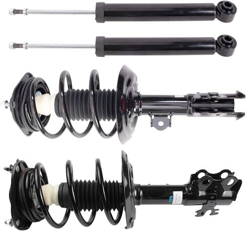Front and Rear Complete Strut Assembly & Shock Absorber Kit Complete Strut & Coil Spring Assembly Compatible with 2016-2018 Toyota Prius 2017-2019 Prius Prime in Saudi Arabia