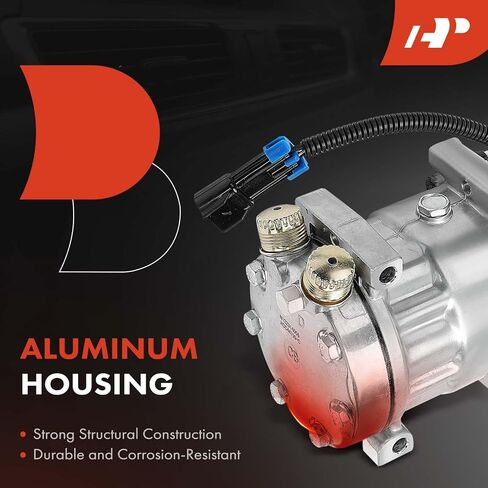 A-Premium Air Conditioner AC Compressor with Clutch Compatible with Freightliner B2 2008-2018 6.7L, with 6 Grooves in Saudi Arabia